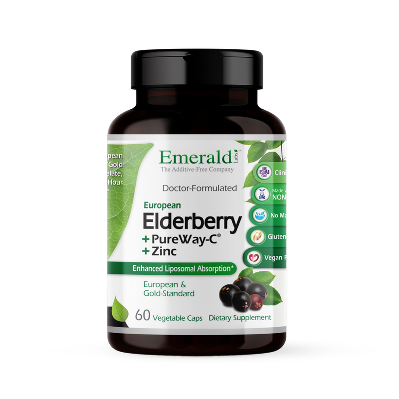 Emerald Labs - Elderberry Plus Vitamin C and Zinc - 60 Capsules