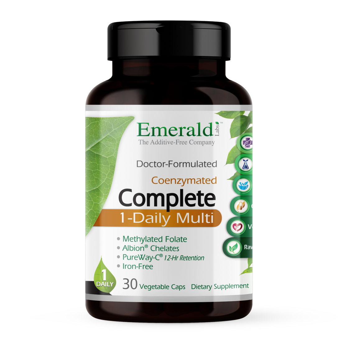 Emerald Labs - Complete 1 Daily Multivitamin - 30 Veg Capsules