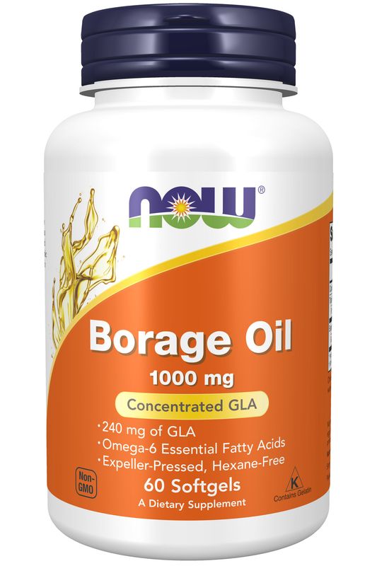 Now - Borage Oil 1000 mg - 60 Softgels