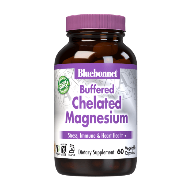 Bluebonnet - Buffered Chelated Magnesium - 60 Veg Capsules