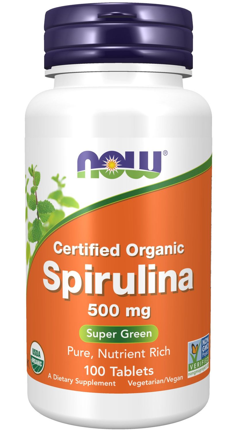 Now - Spirulina 500mg - 200 Tablets
