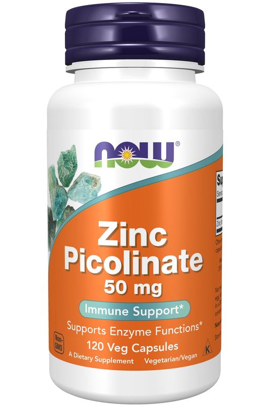 Now - Zinc Picolinate 50mg - 120 Capsules