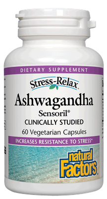 Natural Factors - Stress-Relax Ashwagandha Sensoril - 30 Veg Capsules Natural Factors - Stress-Relax Ashwagandha Sensoril - 30 Veg Capsules