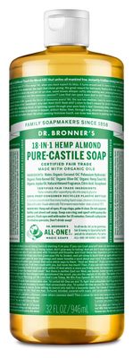 Dr Bronners - Liquid Soap Almond Castile - 32 oz Dr Bronners - Liquid Soap Almond Castile - 32 oz