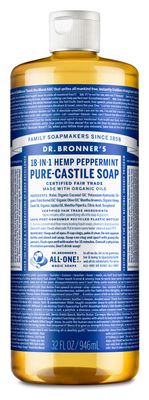 Dr Bronners - Organic Castile Liquid Soap Peppermint - 32 oz