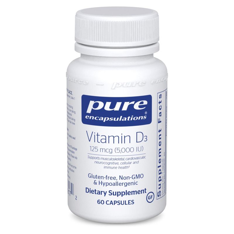 Pure Encapsulations - Vitamin D3 5,000 IU - 60 Veg Capsules