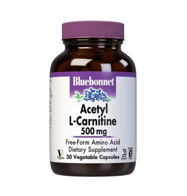 Bluebonnet - Acetyl L-Carnitine 500 mg - 30 Veg Capsules Bluebonnet - Acetyl L-Carnitine 500 mg - 30 Veg Capsules