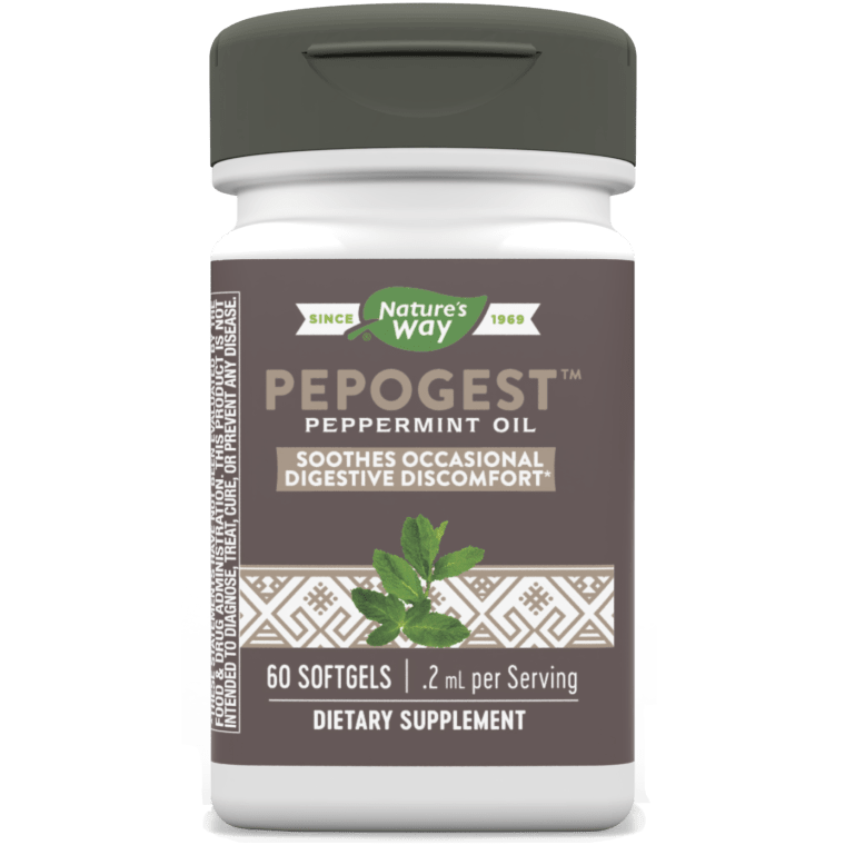 Natures Way - Pepogest Peppermint Oil - 60 Softgels