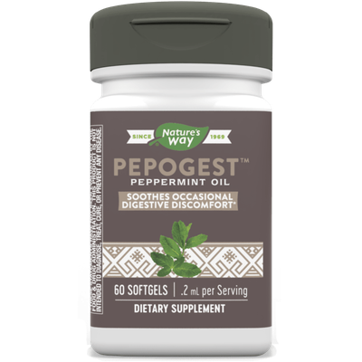 Natures Way - Pepogest Peppermint Oil - 60 Softgels