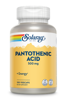 Solaray - Pantothenic Acid 500 mg - 100 Capsules