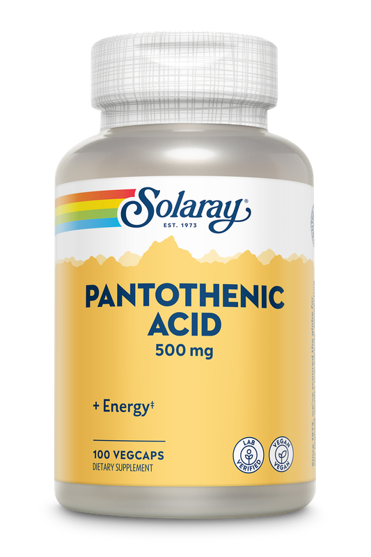 Solaray - Pantothenic Acid 500 mg - 100 Capsules