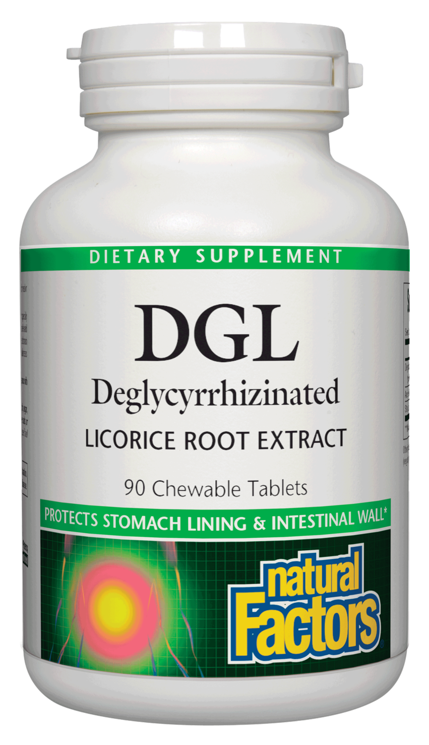 Natural Factors - Dgl Licorice Root Extract - 90 Chewables