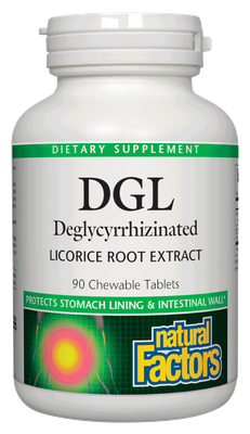 Natural Factors - Dgl Licorice Root Extract - 90 Chewables
