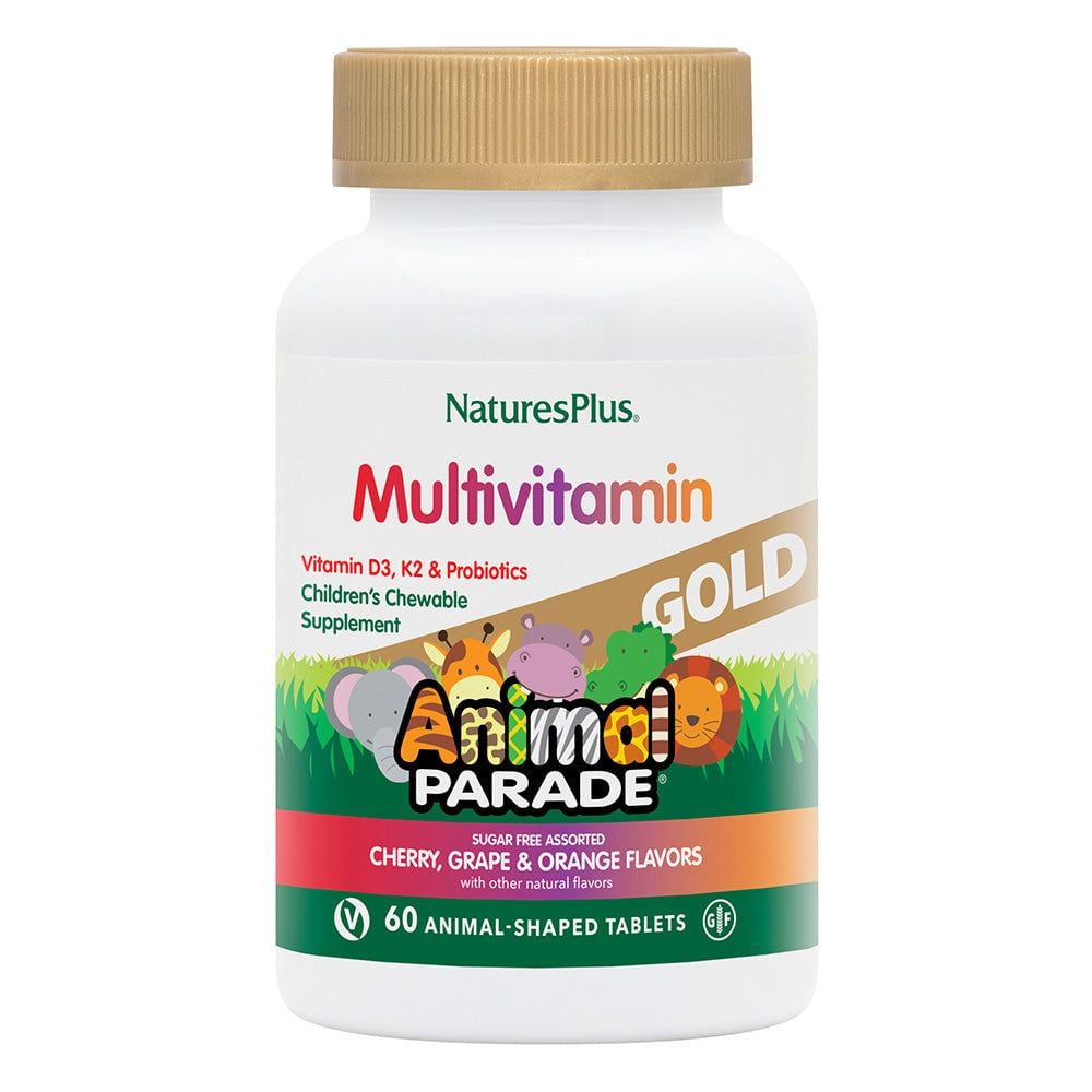 Natures Plus - Animal Parade Gold Assorted Chewable - 60 count
