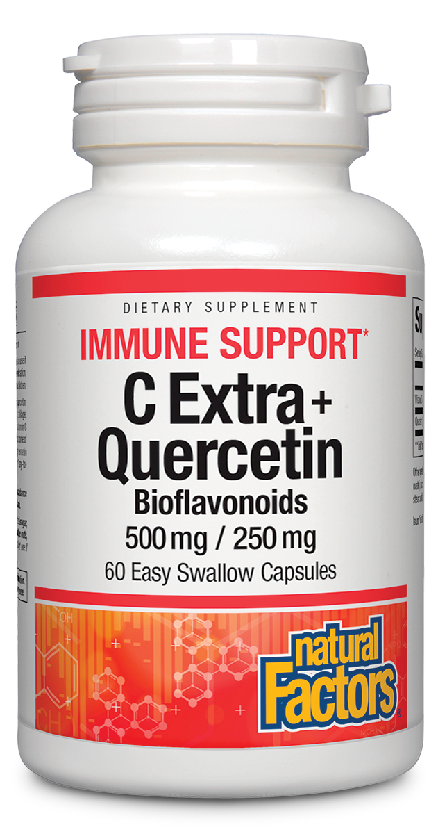 Natural Factors - C Extra+ Quercetin 500mg/250mg - 60 Capsules