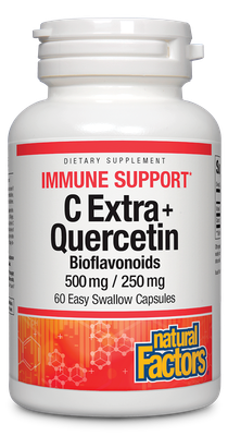 Natural Factors - C Extra+ Quercetin 500mg/250mg - 60 Capsules