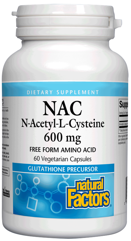 Natural Factors - N-Acetyl-L Cysteine 600 mg - 60 Capsules