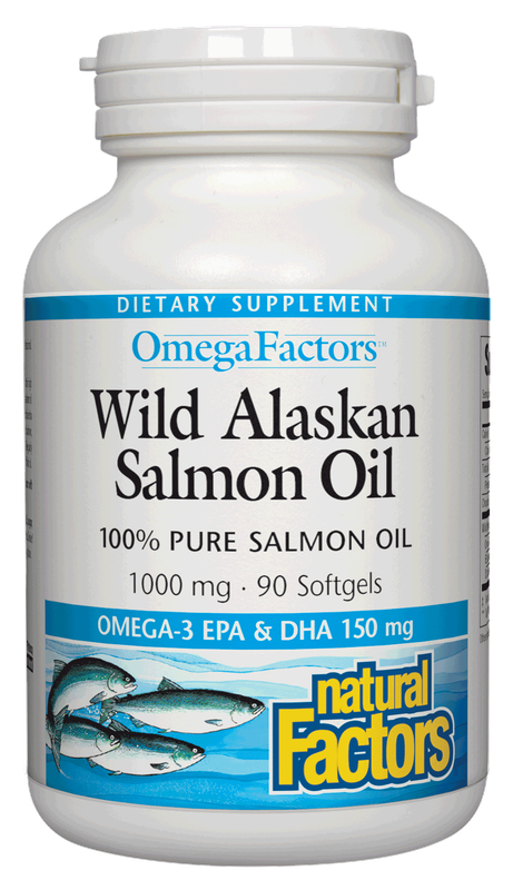 Natural Factors - Wild Alaskan Salmon Oil 1000 mg - 90 Softgels