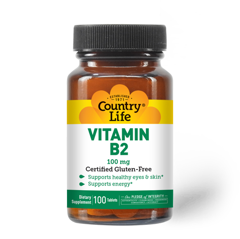 Country Life - Vitamin B 2 100 mg - 100 Tablets