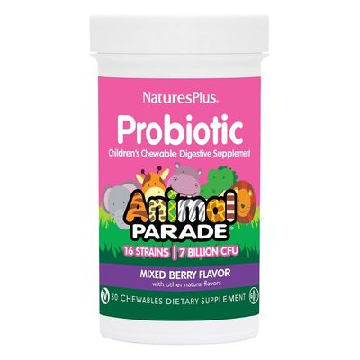 Natures Plus - Animal Parade Probiotic Mixed Berry - 30 Count
