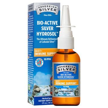 Sovereign Silver - Bio-Active Silver Hydrosol Sinus Relief Vertical Spray - 2 oz spray
