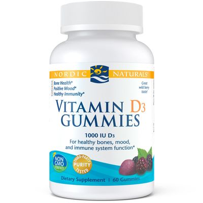 Nordic Naturals - Vitamin D3 Gummies Wild Berry - 60 count