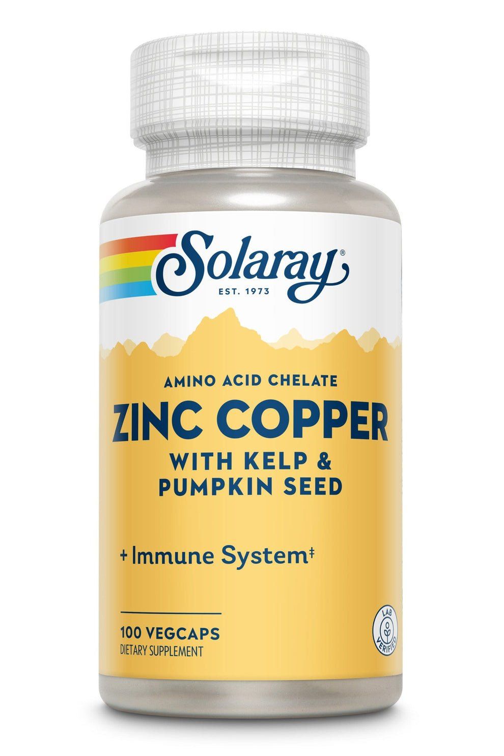 Solaray - Zinc Copper - 100 Veg Capsules