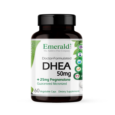 Emerald Labs - Dhea 50 mg Plus Pregnenolone 25 mg - 60 Capsules