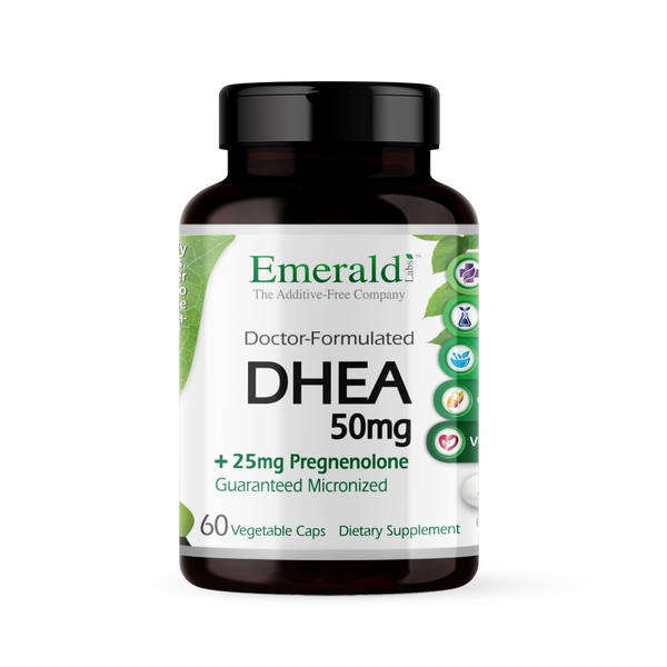 Emerald Labs - Dhea 50 mg Plus Pregnenolone 25 mg - 60 Capsules