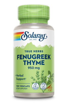 Solaray - Fenugreek Thyme - 100 Capsules