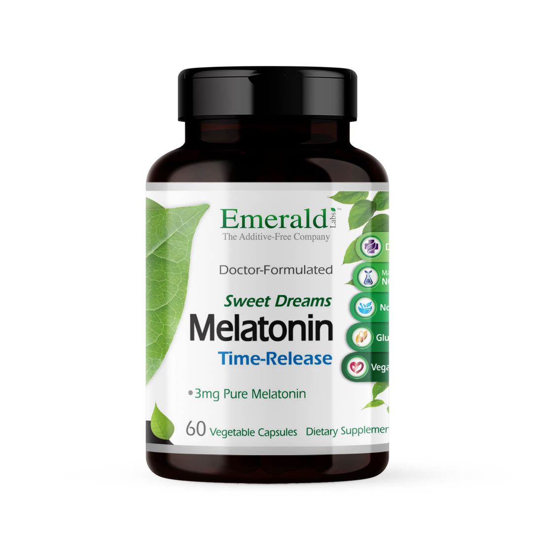 Emerald Labs - Melatonin 3 mg Timed Release - 60 Veg Capsules