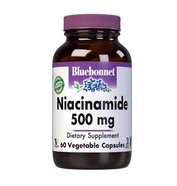 Bluebonnet - Niacinamide 500 mg - 60 Veg Capsules