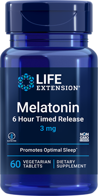 Life Extension - Melatonin 6 Hour Timed Release 750 mcg - 60 Tablets