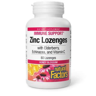 Natural Factors - Zinc with Elderberry - 60 Lozenges