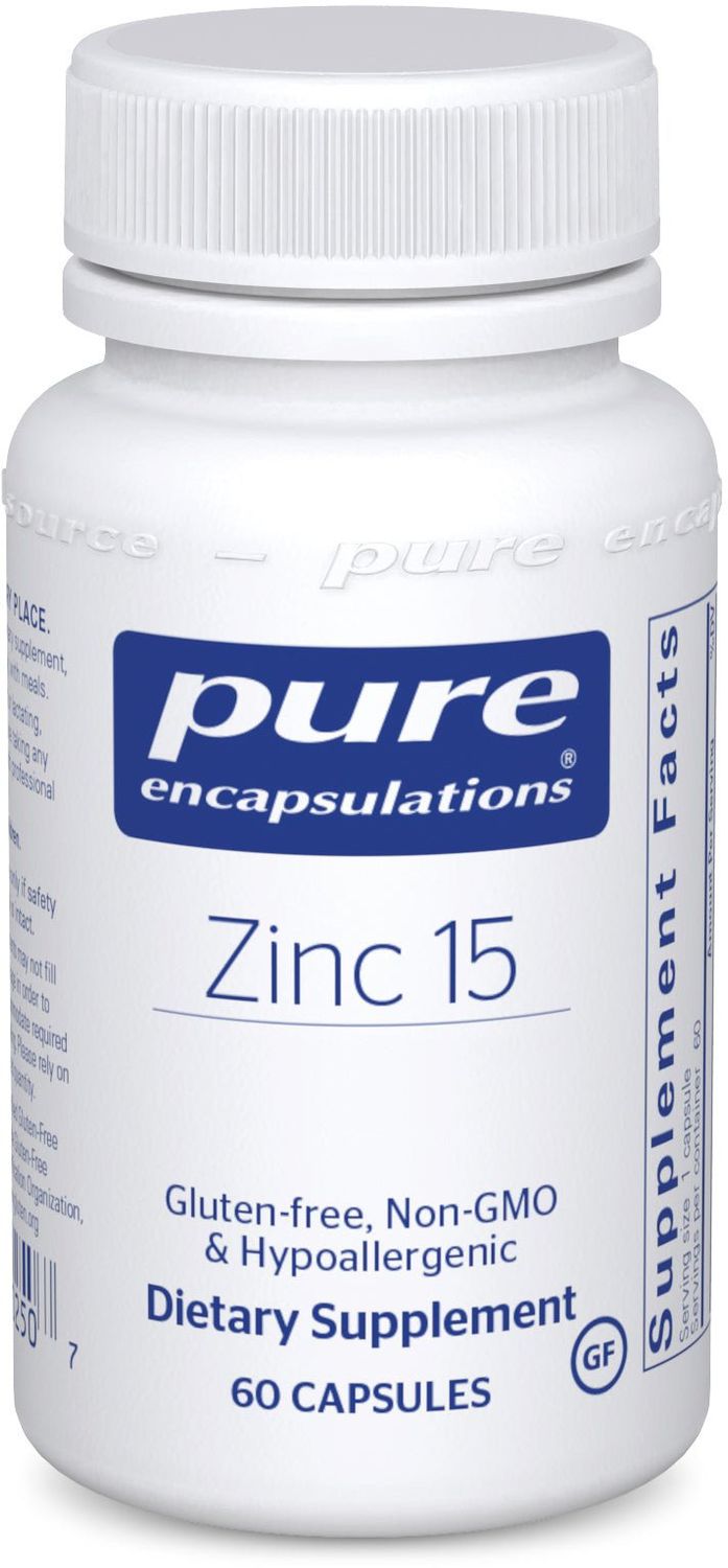 Pure Encapsulations - Zinc 15 - 60 Veg Capsules
