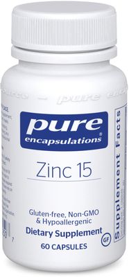 Pure Encapsulations - Zinc 15 - 60 Veg Capsules