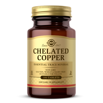 Solgar - Chelated Copper - 100 Tablets