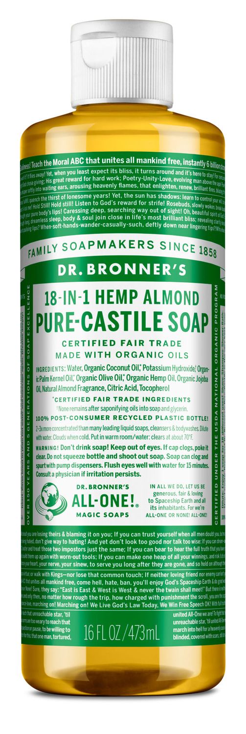 Dr Bronners - Organic Castile Liquid Soap Almond - 16 oz