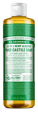 Dr Bronners - Organic Castile Liquid Soap Almond - 16 oz