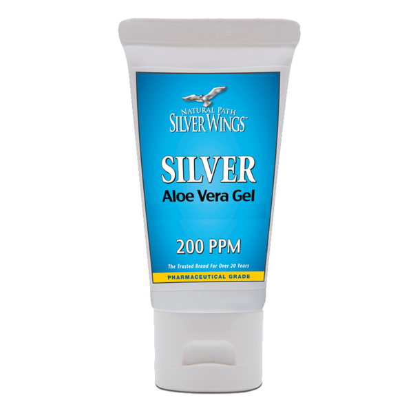 Natural Path Silver Wings - Silver Aloe Gel Tube 200PPM- 0.75 oz