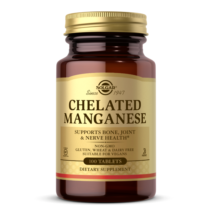 Solgar - Chelated Manganese - 100 Tablets