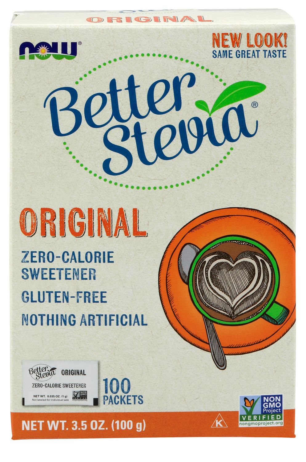 Now - Better Stevia Packets - 100 Packets