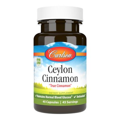 Carlson - Ceylon Cinnamon - 45 Capsules