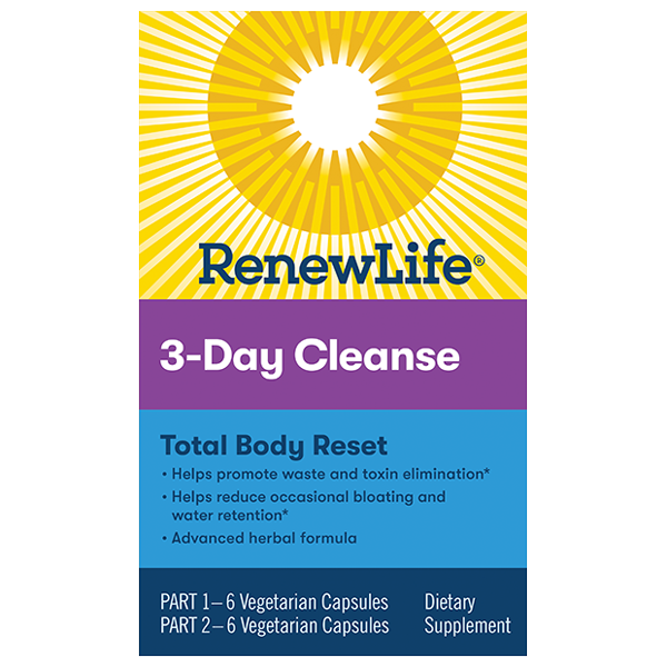 Renew Life - 3 Day Cleanse Program Total Body Reset - 2-Part Kit