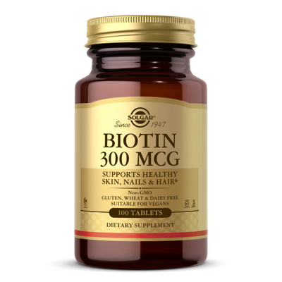 Solgar - Biotin 300 mcg Tablets - 100 Capsules