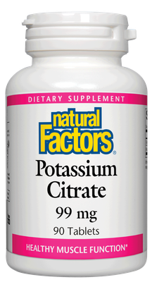 Natural Factors - Potassium Citrate 99 mg - 90 Tablets
