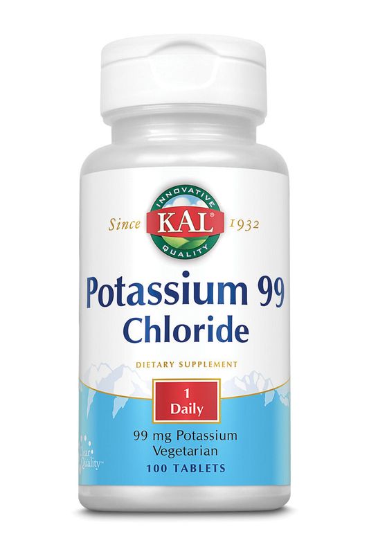 Kal - Potassium 99 Chloride - 100 Capsules
