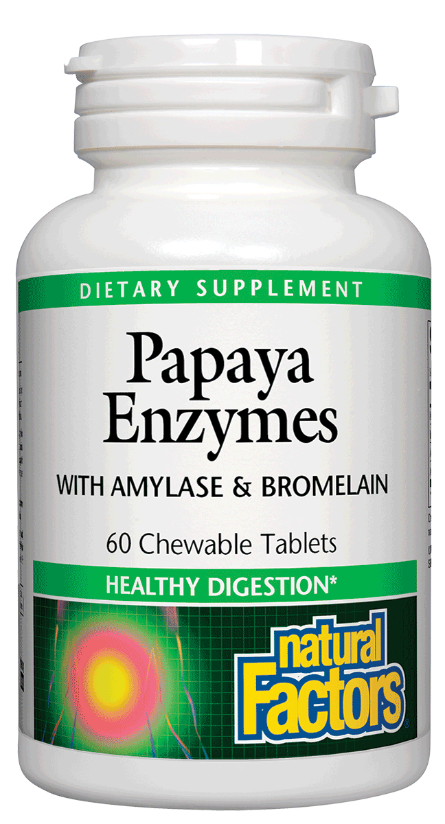 Natural Factors - Papaya Enzyme Chewable - 60 Tablets