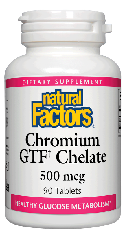 Natural Factors - Chromium GTF Chelate 500 mcg - 90 Tablets