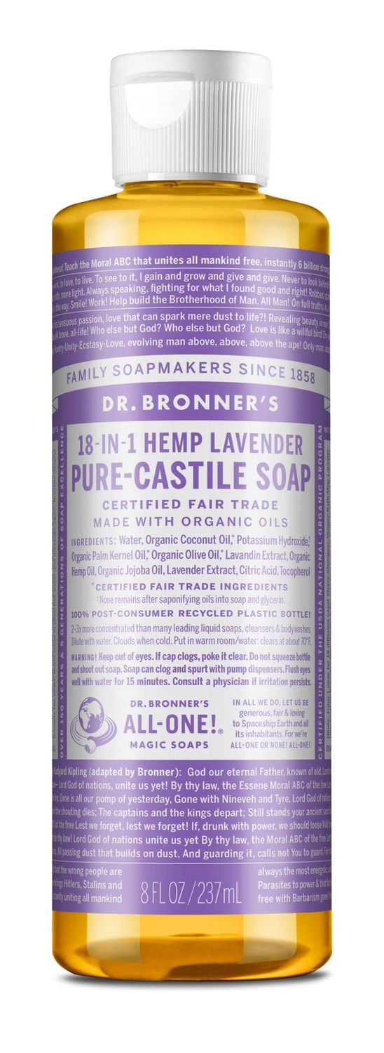 Dr Bronners - Organic Castile Liquid Soap Lavender - 8 oz